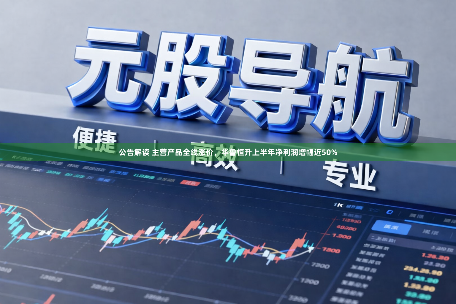 公告解读 主营产品全线涨价，华鲁恒升上半年净利润增幅近50%