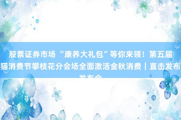 股票证券市场 “康养大礼包”等你来领！第五届熊猫消费节攀枝花分会场全面激活金秋消费｜直击发布会